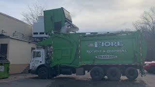 Fiore Recycle amp Disposal 124  Mack MR McNeilus Front Loader [upl. by Vasya]