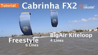 Cabrinha FX2 I Big Air Kiteloop or Freestyle I 4 Lines or 6 Lines Setup Tutorial I Albi Rondina [upl. by Benildas]