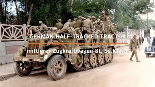 German Mittlerer Zugkraftwagen 8t SdKfz 7 on Militracks Overloon ww2 militaryvehicle history [upl. by Arateehc]