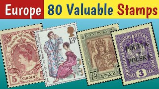 Rare Valuable Stamps From Europe  Part 4  Most Expensive European Stamps Collection [upl. by Three]