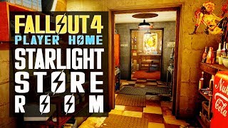 STARLIGHT STOREROOM  Fallout 4 Player Home  Better Homes and Bunkers Vol 1 [upl. by Ateloj]