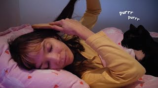 ASMR dans mon lit juste avant de dormir 💤 [upl. by Ttevy]