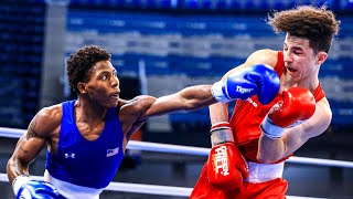 Jahmal Harvey USA vs Keoma AlAhmadieh CAN AMBC Championships 2022 SF’s 57kg [upl. by Azitram]