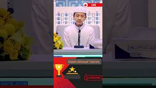 1st Winner Saleh Ahmad Takrim Dubai International Quran Competition Part 6 [upl. by Nairadal]