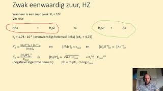 De pH en ionisatiegraad van een zwak zuur berekenen vb azijnzuur [upl. by Nylarak]