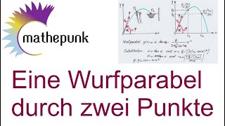 Eine Wurfparabel durch zwei Punkte [upl. by Tikna972]