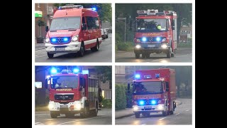 Unwetter  Überörtliche Hilfe einiger Freiwilligen Feuerwehren  FTZ [upl. by Nirrok612]