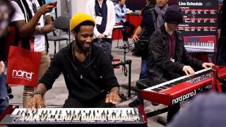 Cory Henry amp Nick Semrad  Full Jam session at NAMM 2016 [upl. by Felder]