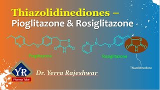 Thiazolidinediones  Pioglitazone amp Rosiglitazone  YR Pharma Tube  Dr Yerra Rajeshwar  Dr YR [upl. by Lukasz]