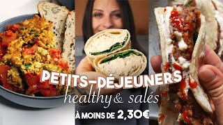 PETITDÉJEUNER HEALTHY  3 idées de petitsdéjeuners salés équilibrés et gourmands Vegan🌱 [upl. by Legge]