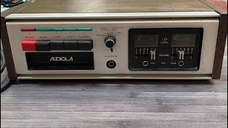 AUDIOLA 8 TRACK RECORDER STEREO VINTAGE SOUND TEST 👍 [upl. by Nylasoj]