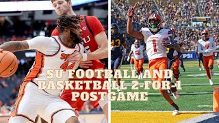 Syracuse Sports 2for1 postgame Orange Football wins at Cal SU Hoops has major defensive issues [upl. by Wanyen]