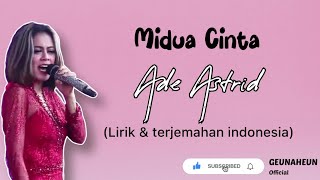 Langlayangan  midua cinta  ade astrid lirik terjemahan [upl. by Aeet]