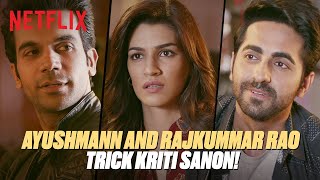 Ayushmann and Rajkumar Rao Try To Fool Kriti Sanon BareillyKiBarfi [upl. by Kipton]