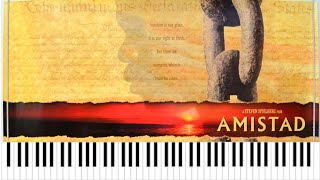 Amistad Soundtrack Dry Your Tears Afrika John Williams  Piano Cover [upl. by Darb]