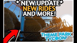 BRAND NEW Theme Park Tycoon 2 UPDATE New Rides And MORE [upl. by Notreve442]