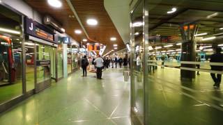 Sweden Stockholm Liljeholmen Subway station  bus exchange escalator and SMW elevator ride [upl. by Las604]