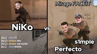 NiKo vs S1MPLE and Perfecto  BEST MOMENTS  Multi POV [upl. by Nilyad]