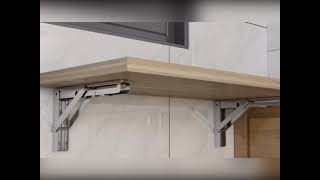 Wall Mounted Stainless Steel Folding shelf Bracket [upl. by Stoat]