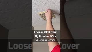 Replacing a Bathroom Fan Cover short [upl. by Bathsheb]