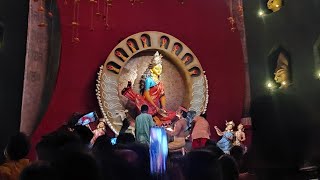 Shibaji sangha club durga pujo howrah 2024😍 howrah best pandal😍 durgapuja [upl. by Dnomhcir]