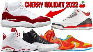 AIR JORDAN 11 CHERRY HOLIDAY 2022 🍒 AJ 3 FIRE RED AJ 6 RED OREO AJ12 PLAYOFFS NEW RELEASES DATES [upl. by Eillek]