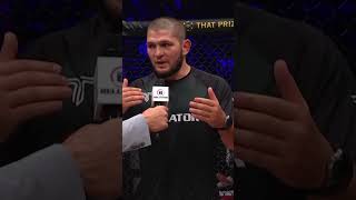 Its in the name 🙌 Khabib Nurmagomedov reflects on Usmans title defence at bellatorsandiego [upl. by Airotkiv]