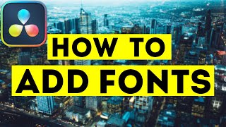 How To Download amp Install FREE Fonts In Davinci Resolve [upl. by Spada384]