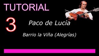 💎Paco de Lucía💎 ALEGRÍAS Parte 3 👉TUTORIAL [upl. by Ettigirb775]