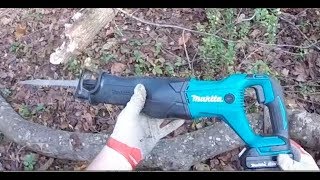 Second Nature  18v Makita Reciprocating Saw Footage and Review XRJ04 [upl. by Torras]