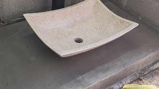 cómo hacer base de concreto para el lavabo [upl. by Alemat]