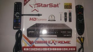 Starsat SR 2000HD Extreme 4K Digital Satellite Receiver Unboxing Review [upl. by Boswall860]