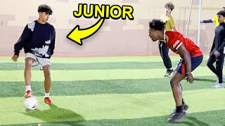 I Played Football with Ronaldo Jr [upl. by Ardnuasac]