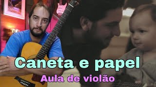 Como tocar no violão CANETA E PAPEL  Os Arrais [upl. by Ettedanreb]