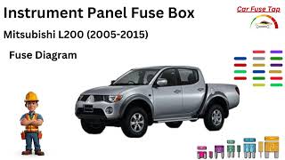 ox diagrams fuse layouts and assignment Mitsubishi L200 20052015 Fuse Diagram [upl. by Emarej]