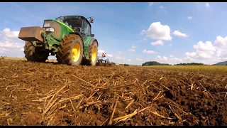 Bodenbearbeitung mit John Deere 6410 und John Deere 6620 HD GoPro [upl. by Aihsiek]