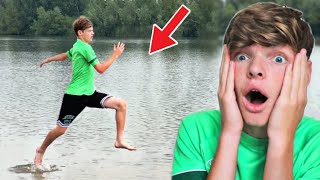 MET DEZE TIKTOK LIFE HACK KAN JE OVER WATER LOPEN Viral Life Hack [upl. by Geller225]