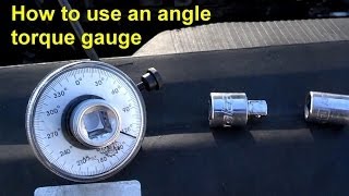 How to use an angle degree torque gauge this torque is usually used on torque to yield bolts VOTD [upl. by Bhatt]