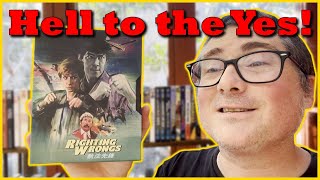 RIGHTING WRONGS Bluray Review  Vinegar Syndromes Three Disc Release of the 80s Action Classic [upl. by Atteniuq]