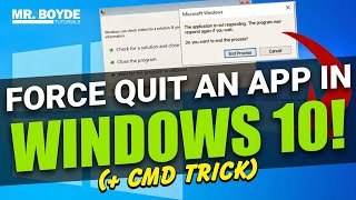 How to Force Quit an App in Windows 10 [upl. by Monafo]