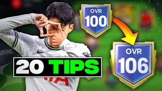 20 TiPS To MAX Your LINEUP OVERALL in EA FC Mobile 24 [upl. by Hintze]