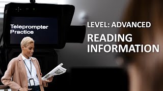 Teleprompter Reading Practice  Advanced [upl. by Awhsoj534]