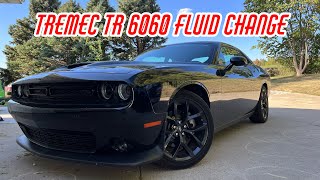 How We Change Tremec TR 6060 Transmission Fluid In A 2022 Dodge Challenger RT [upl. by Anilrac]