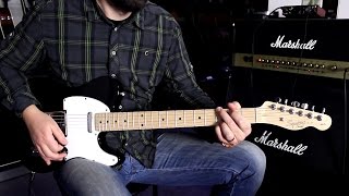 FENDER SQUIER AFFINITY TELECASTER MN METALLIC BLACK  Guitar Demo [upl. by Beard139]