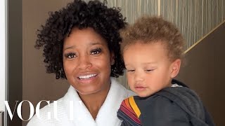 Keke Palmer on PostPregnancy Skin and Curly Hair Care  Beauty Secrets  Vogue [upl. by Nylrem43]