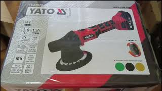 Yato YT82920 Battery Eccentric Polishing Machine 18 V Random Orbital Sander 150 mm Car Polisher Set [upl. by Alliscirp]