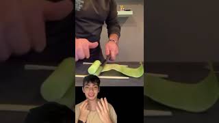 Como descascar pepino em 5 segundos frutas receitas cozinha pepino [upl. by Rema907]