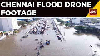 Chennai Floods Watch Drone Footage Of Chennai Floods  Water Logging At Several Places Due To Rains [upl. by Tenenbaum]