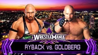 WWE Wrestlemania 30 Goldberg vs Ryback Full Match HD [upl. by Hoi]