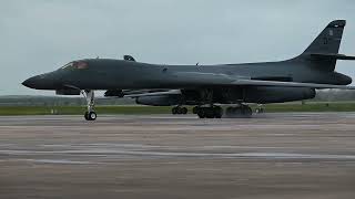 B1B Lancer returning from a bomber task force mission [upl. by Tome]